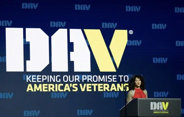 Delegates, speakers, and DAV leadership take part in convention proceedings.