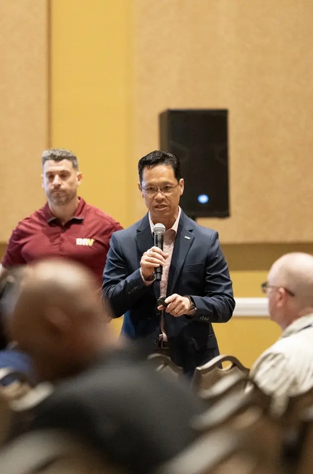 Members connect during convention sessions and gatherings.